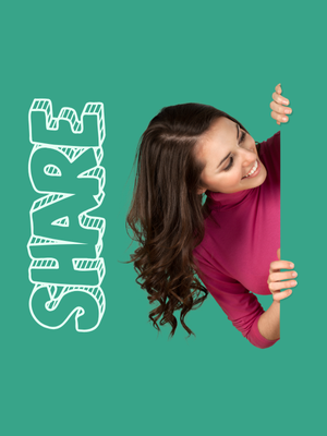 Share - Woman peeking